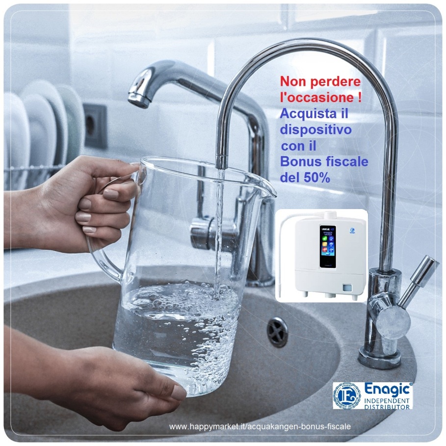 acqua rubinetto dispositivo kangen bonus fiscale 900x900